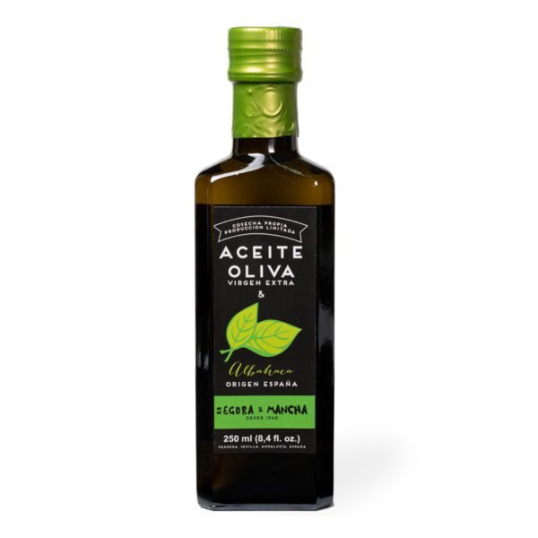 Aceite - Segura y Mancha con albahaca