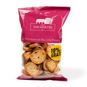 Pan tostado - San Martin con pasas